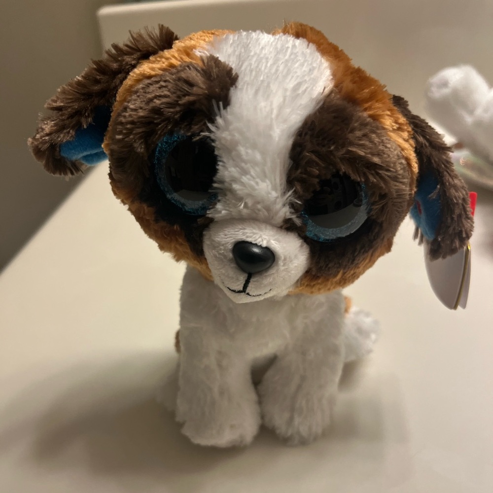 Ty Beanie Boos Plush Puppy duke NWT